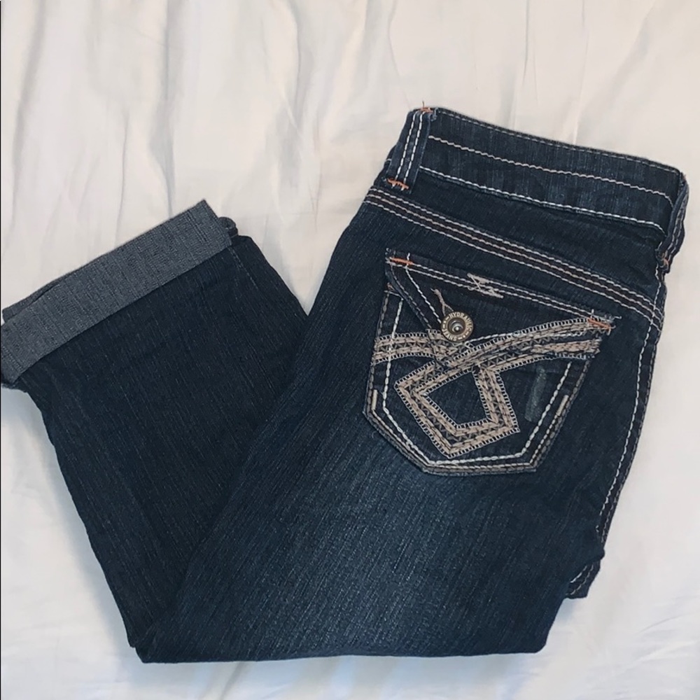 Dark Wash Capri Jeans